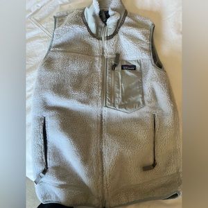 Retro Fleece Patagonia Grey Vest- M